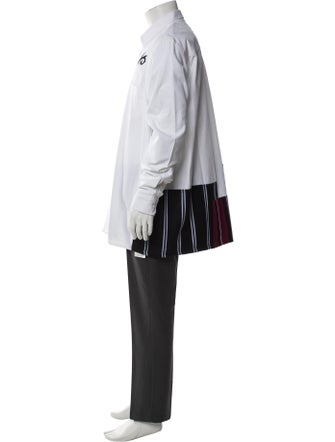 Palm Angels Graphic Print Long Sleeve Dress Shirt