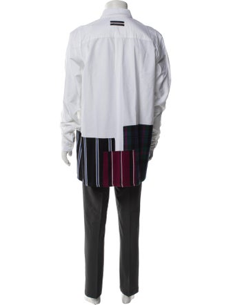 Palm Angels Graphic Print Long Sleeve Dress Shirt