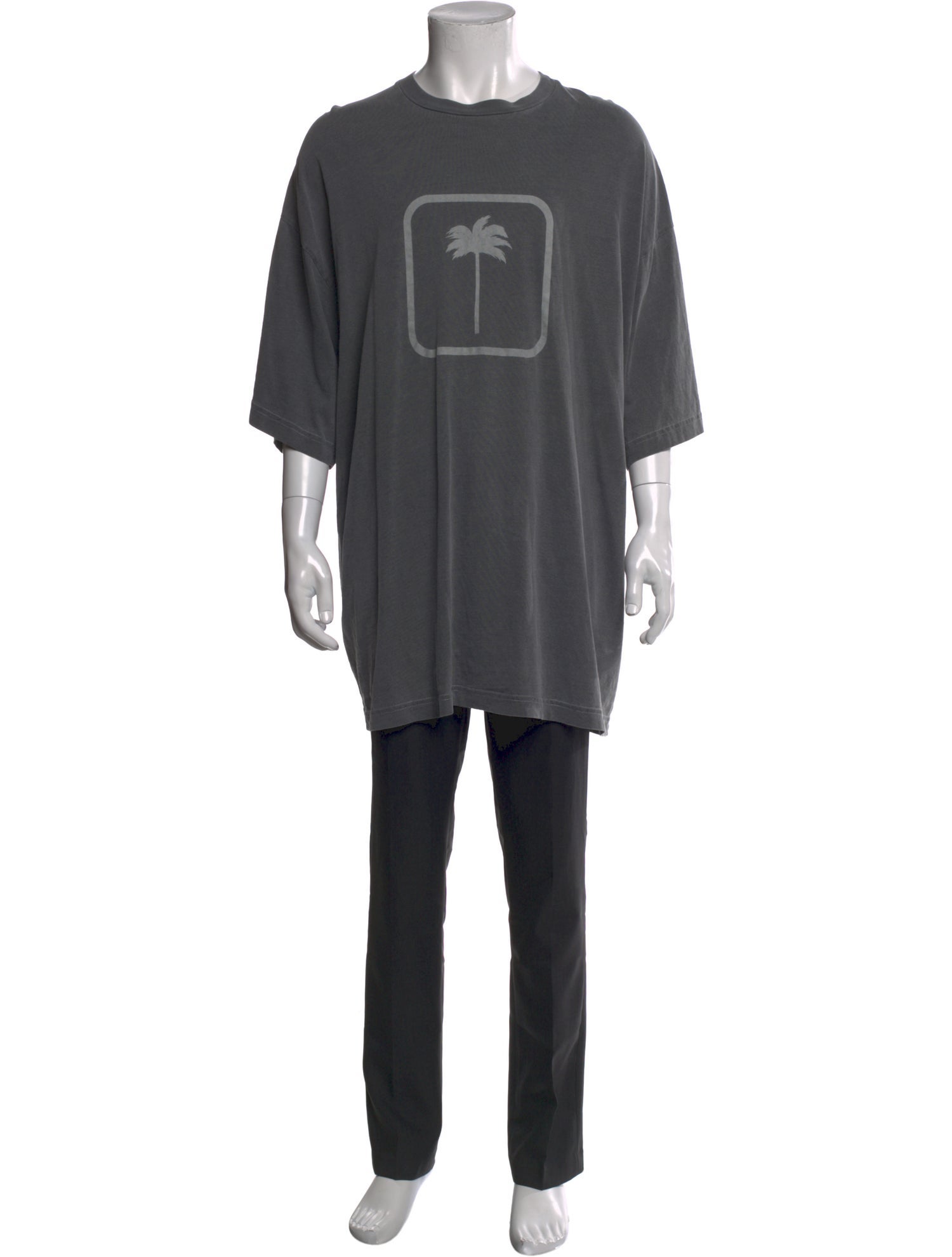 Palm Angels Graphic Print Crew Neck T-Shirt