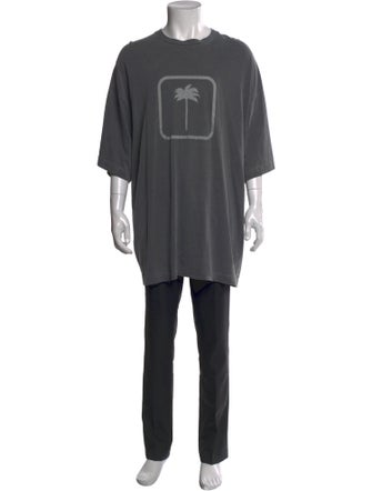 Palm Angels Graphic Print Crew Neck T-Shirt