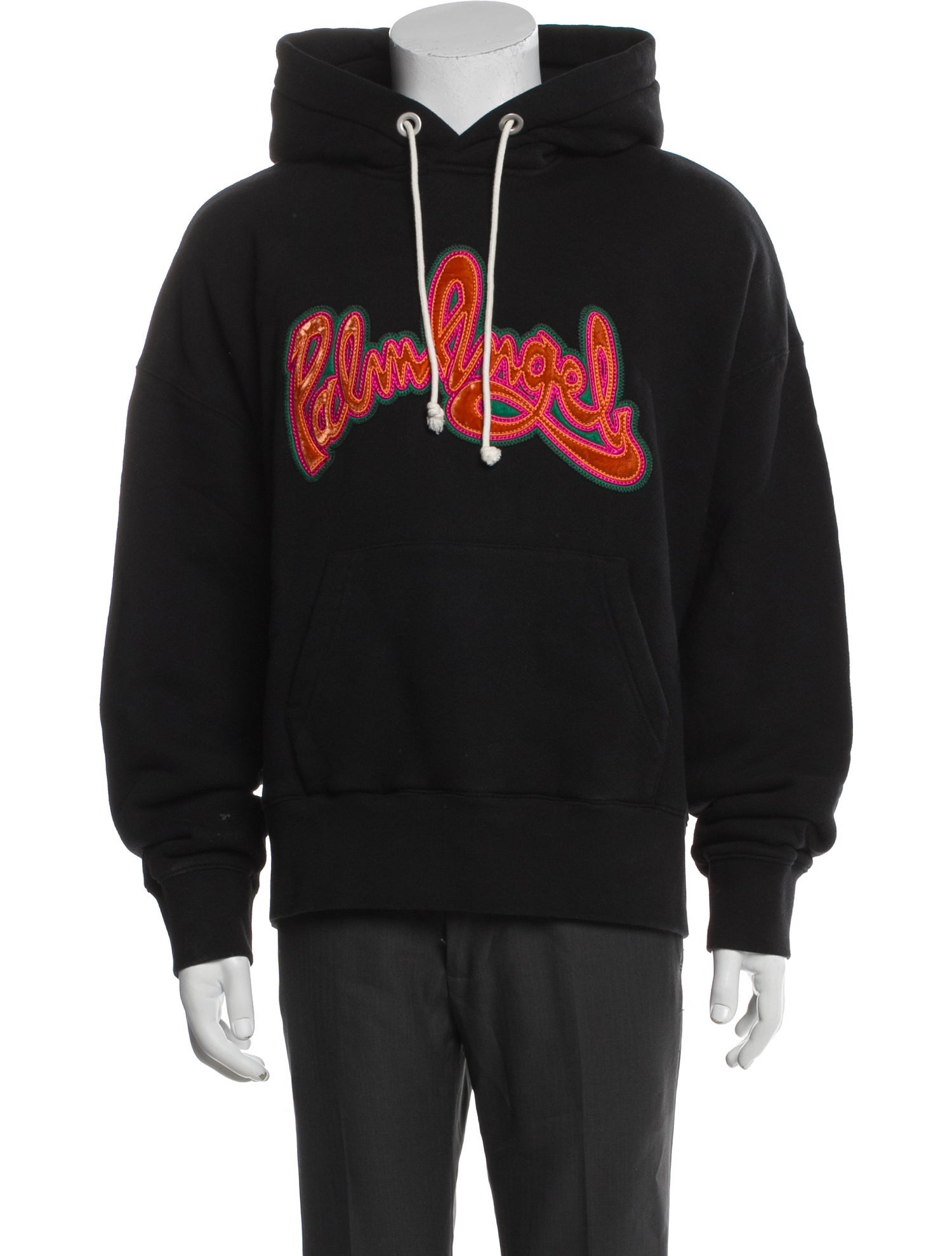 Palm Angels Graphic Print Crew Neck Hoodie