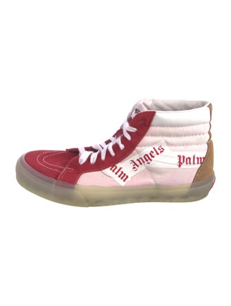 Palm Angels Suede Graphic Print Sneakers