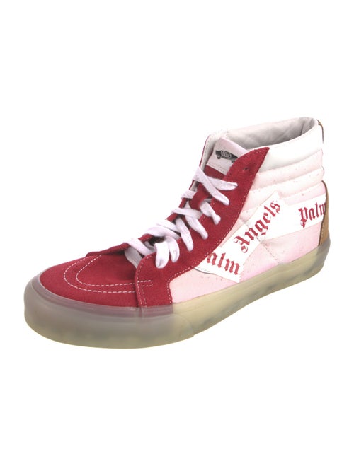 Palm Angels Suede Graphic Print Sneakers