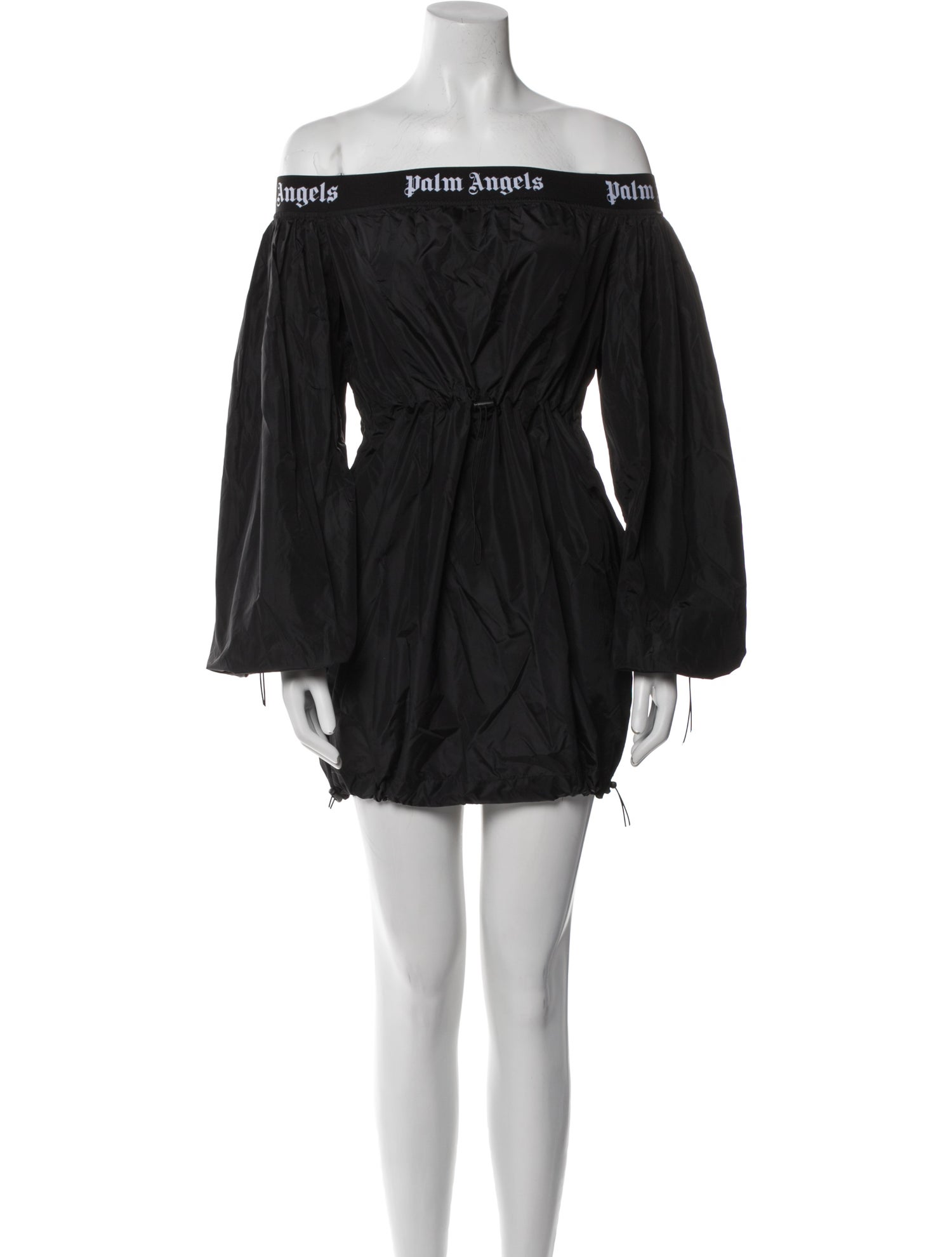 Palm Angels Off-The-Shoulder Mini Dress