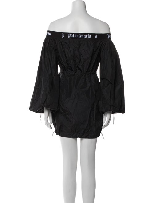 Palm Angels Off-The-Shoulder Mini Dress