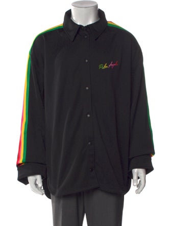 Palm Angels Striped Long Sleeve Shirt
