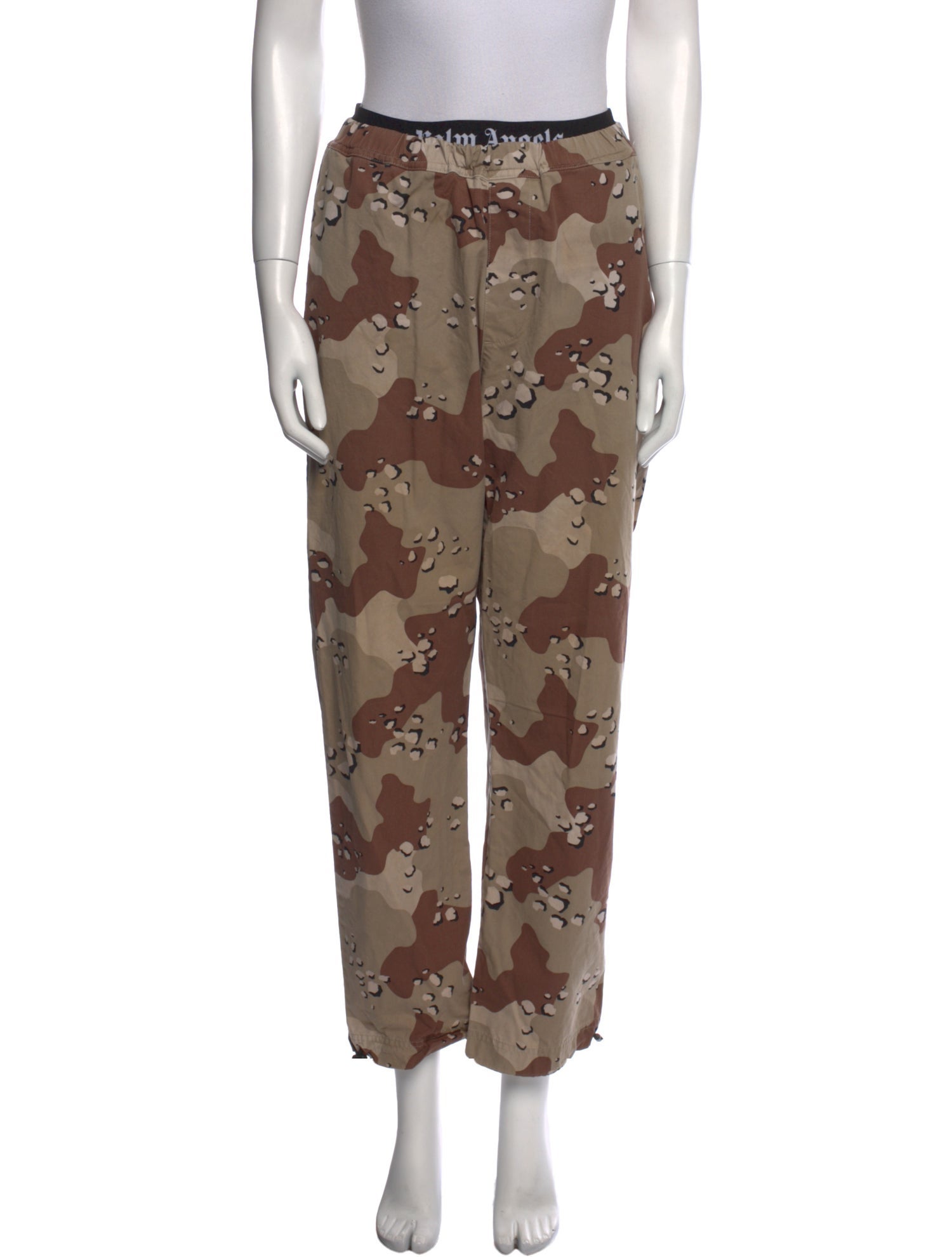Palm Angels Camouflage Print Straight Leg Pants