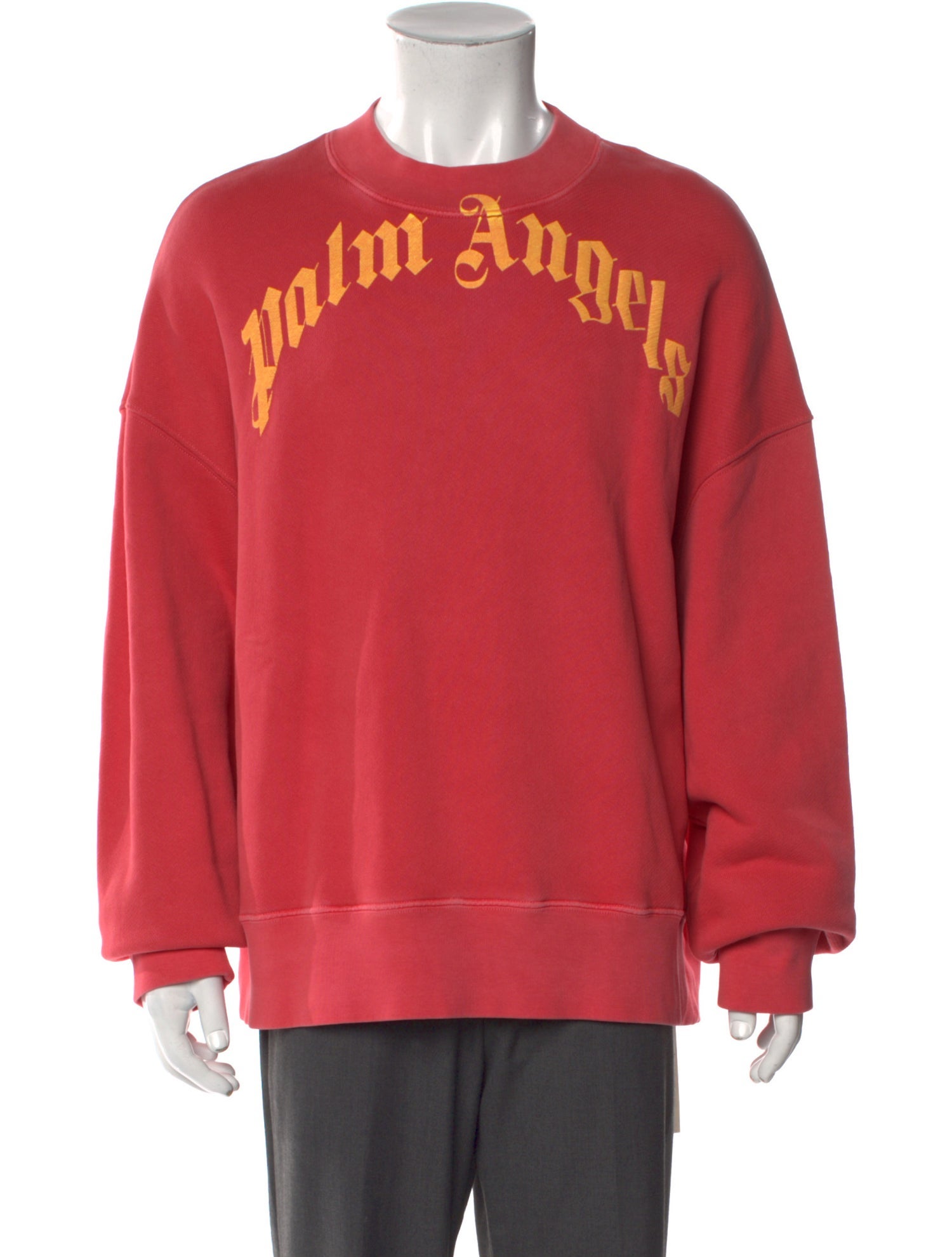 Palm Angels Graphic Print Crew Neck Sweatshirt