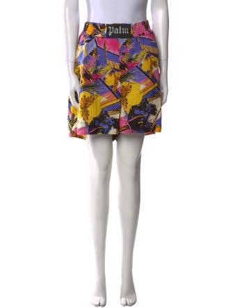 Palm Angels Floral Print Knee-Length Shorts