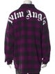 Palm Angels Plaid Print Long Sleeve Shirt