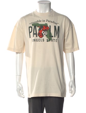 Palm Angels Graphic Print Crew Neck T-Shirt