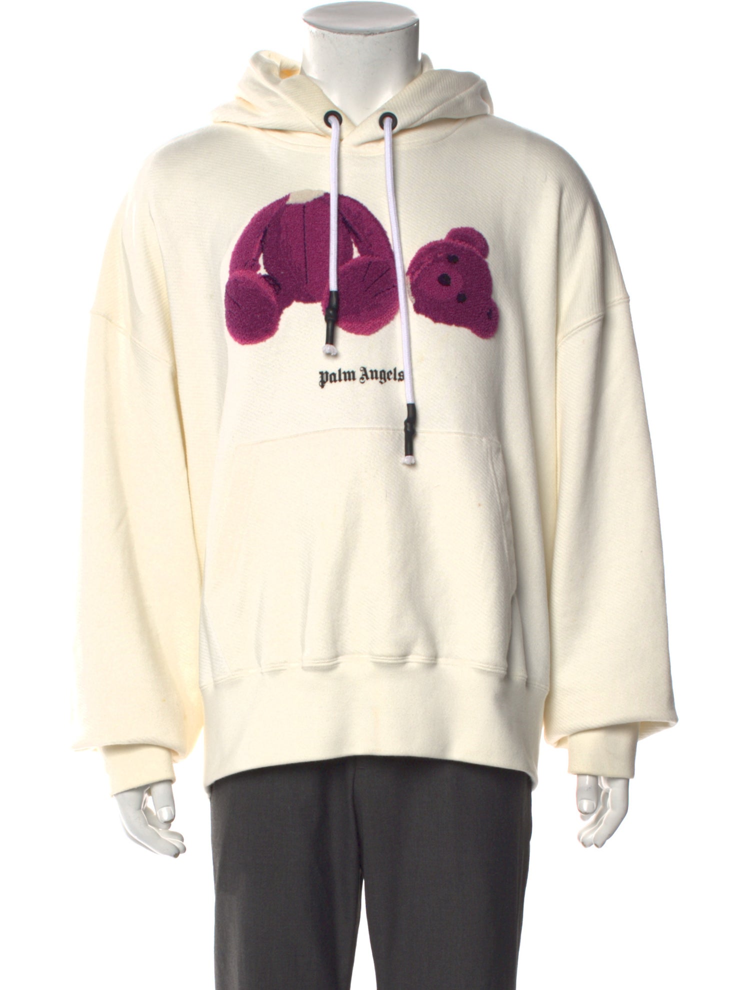 Palm Angels Graphic Print Crew Neck Hoodie