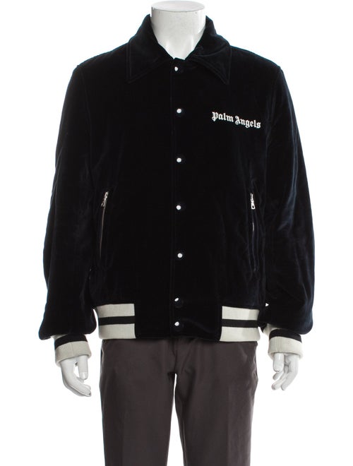 Palm Angels Graphic Print Varsity Jacket