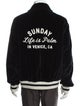 Palm Angels Graphic Print Varsity Jacket