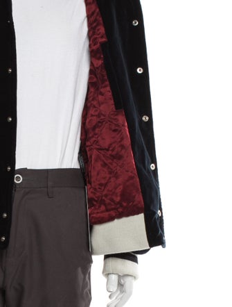 Palm Angels Graphic Print Varsity Jacket