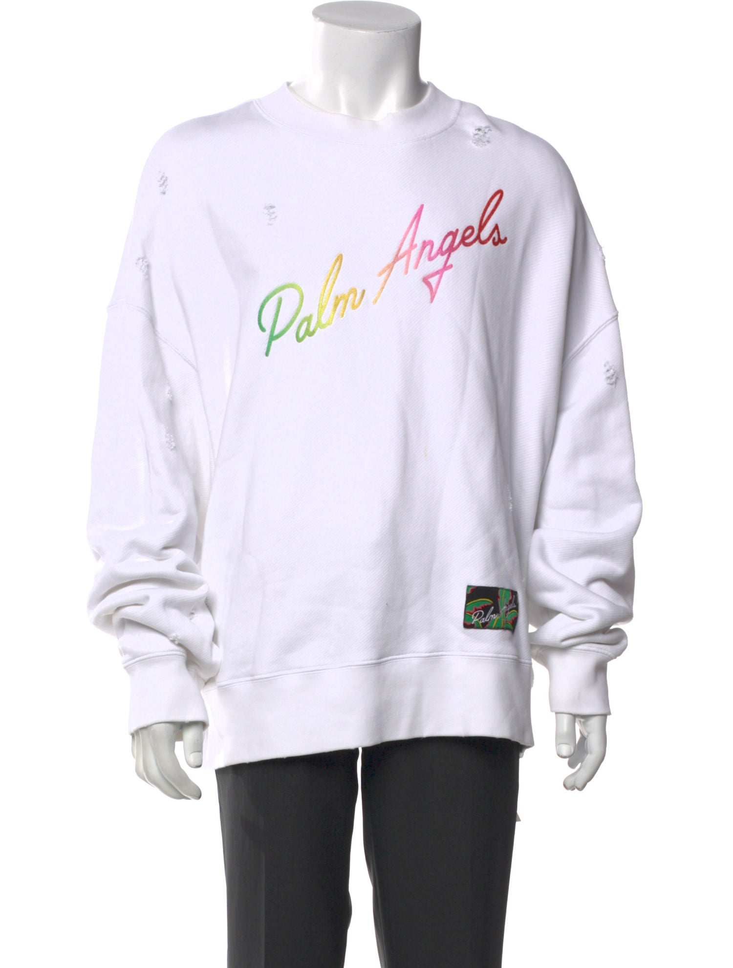 Palm Angels Graphic Print Crew Neck Pullover