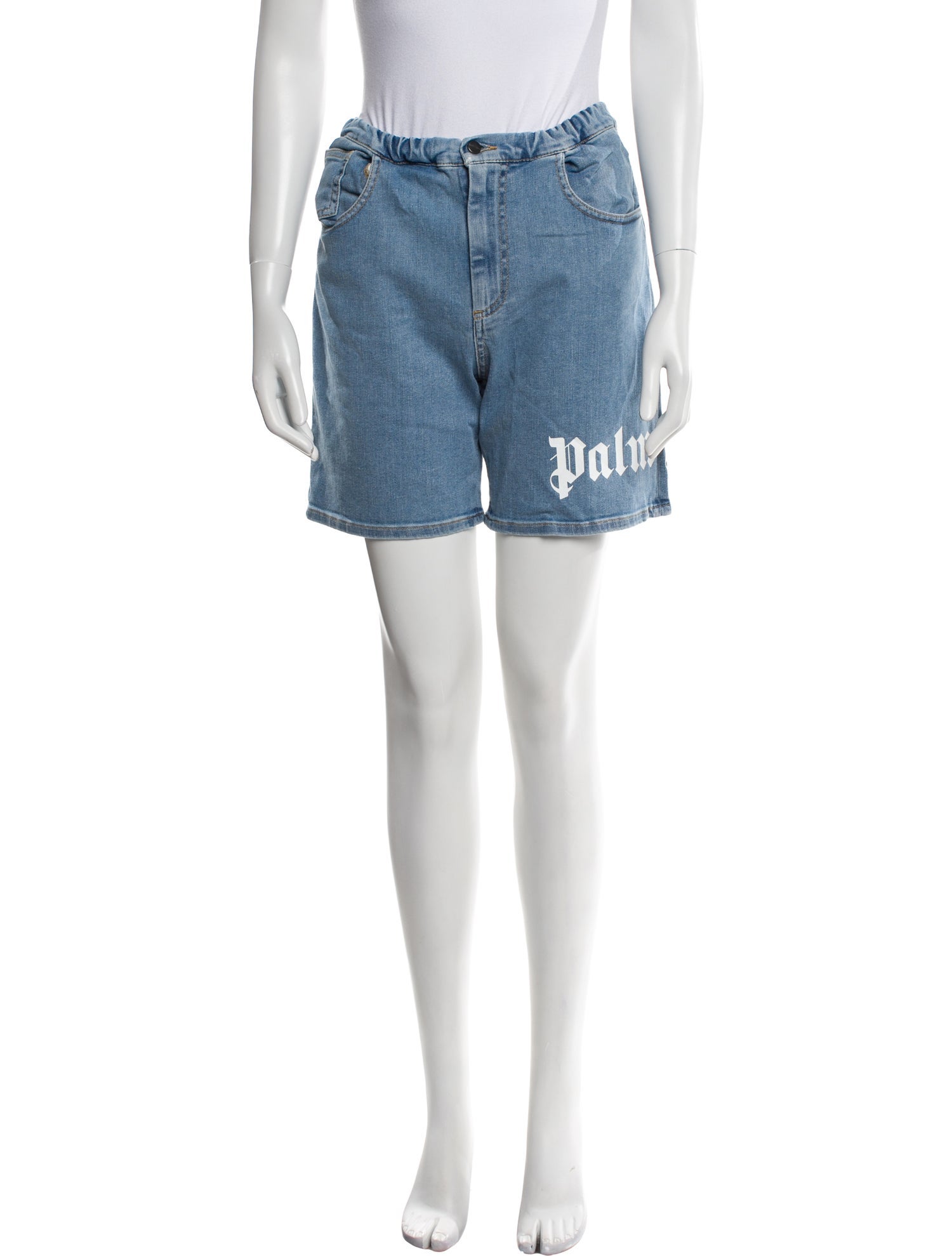 Palm Angels Boys' Casual Denim Shorts