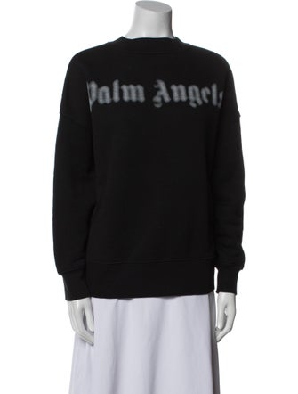 Palm Angels Graphic Print Crew Neck Sweatshirt