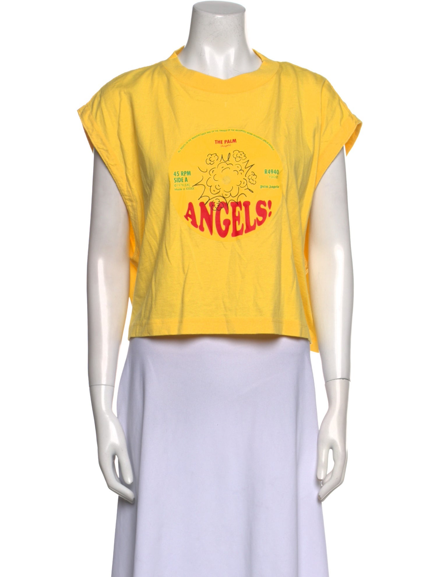 Palm Angels Graphic Print Crew Neck T-Shirt w/ Tags