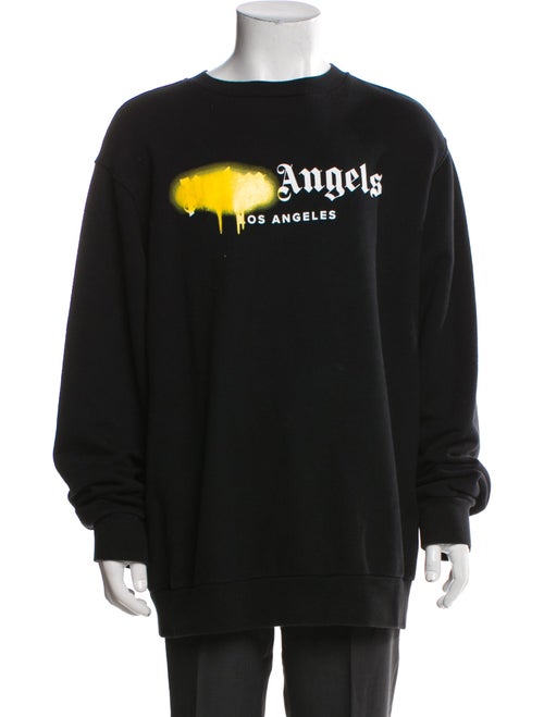 Palm Angels Signature Logo Graphic Print Sweatshirt