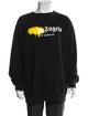 Palm Angels Signature Logo Graphic Print Sweatshirt