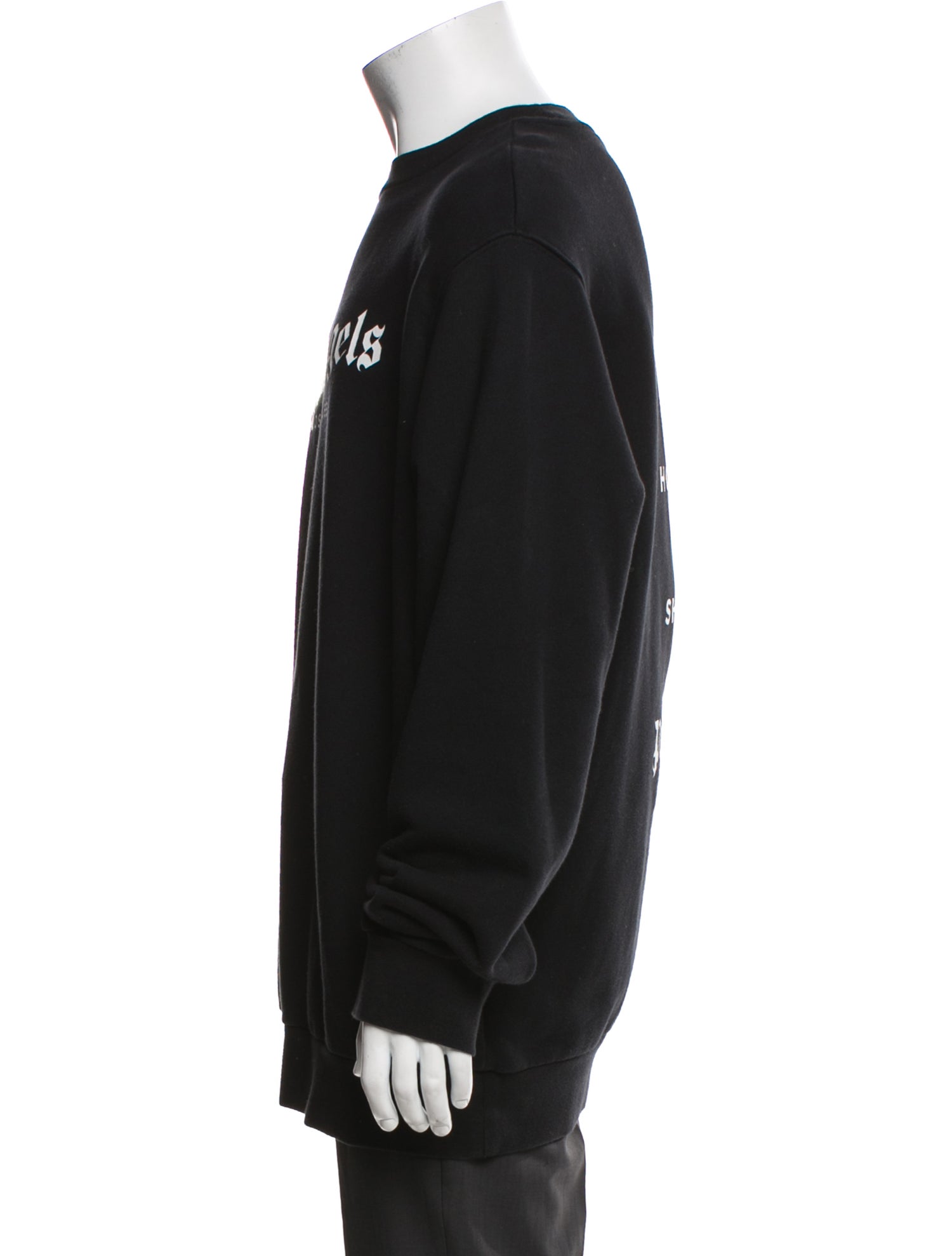 Palm Angels Signature Logo Graphic Print Sweatshirt