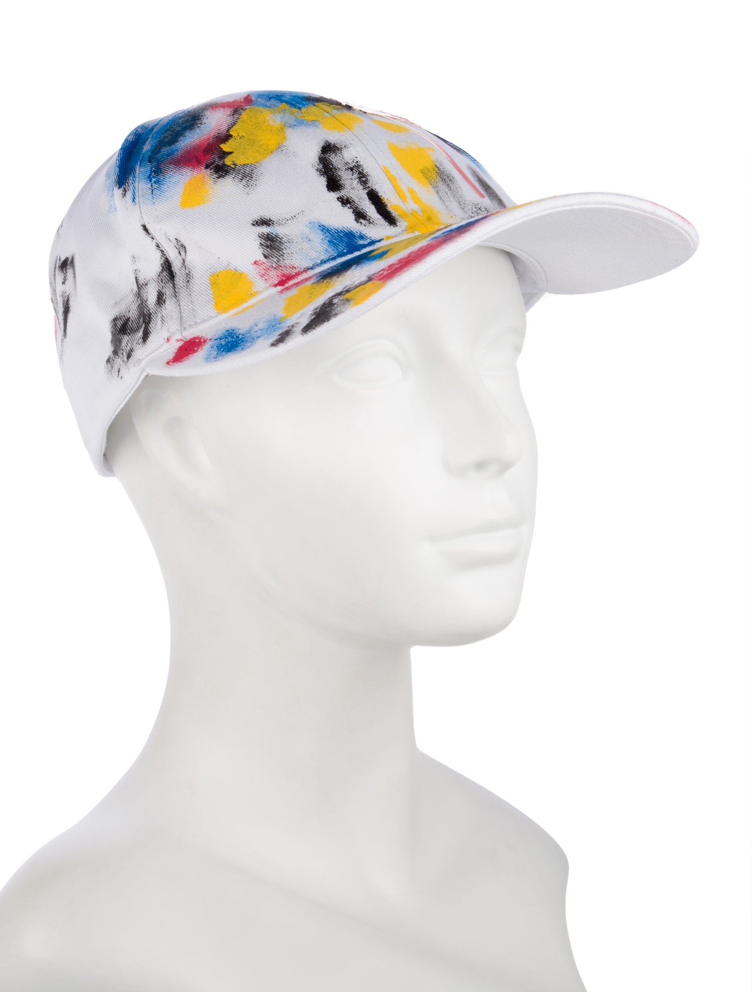 Palm Angels Baseball Cap With Palm Tree Logo And Paint Splatter Effect. w/Tags
