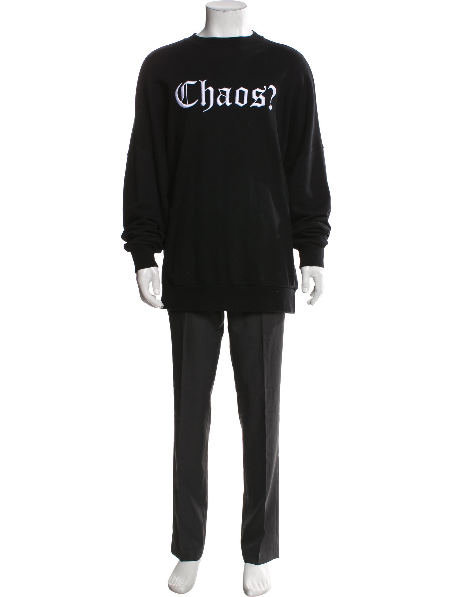 Palm Angels Signature Logo Graphic Print Sweatshirt