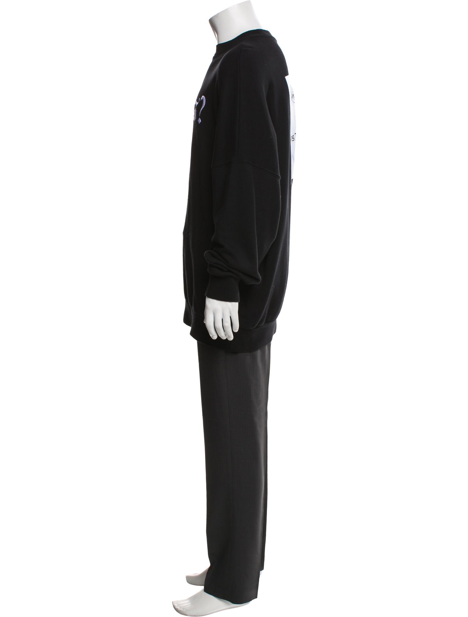 Palm Angels Signature Logo Graphic Print Sweatshirt