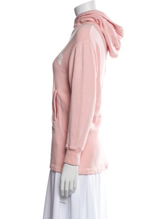 Palm Angels Graphic Print Mock Neck Sweatshirt