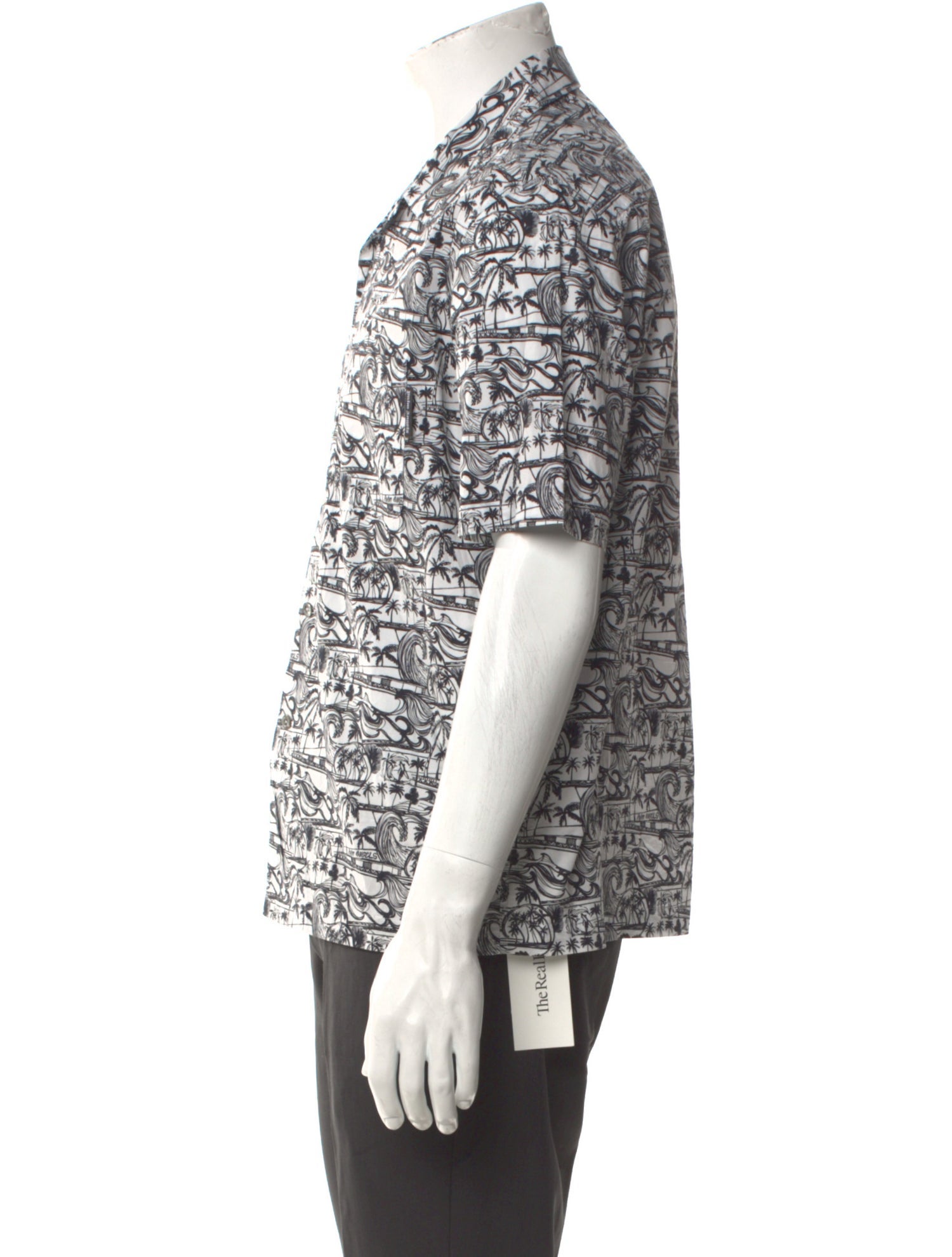 Palm Angels Floral Print Short Sleeve Shirt