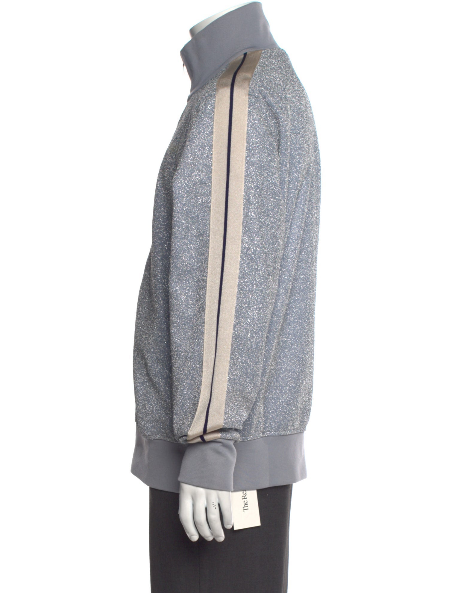 Palm Angels Mock Neck Long Sleeve Sweatshirt