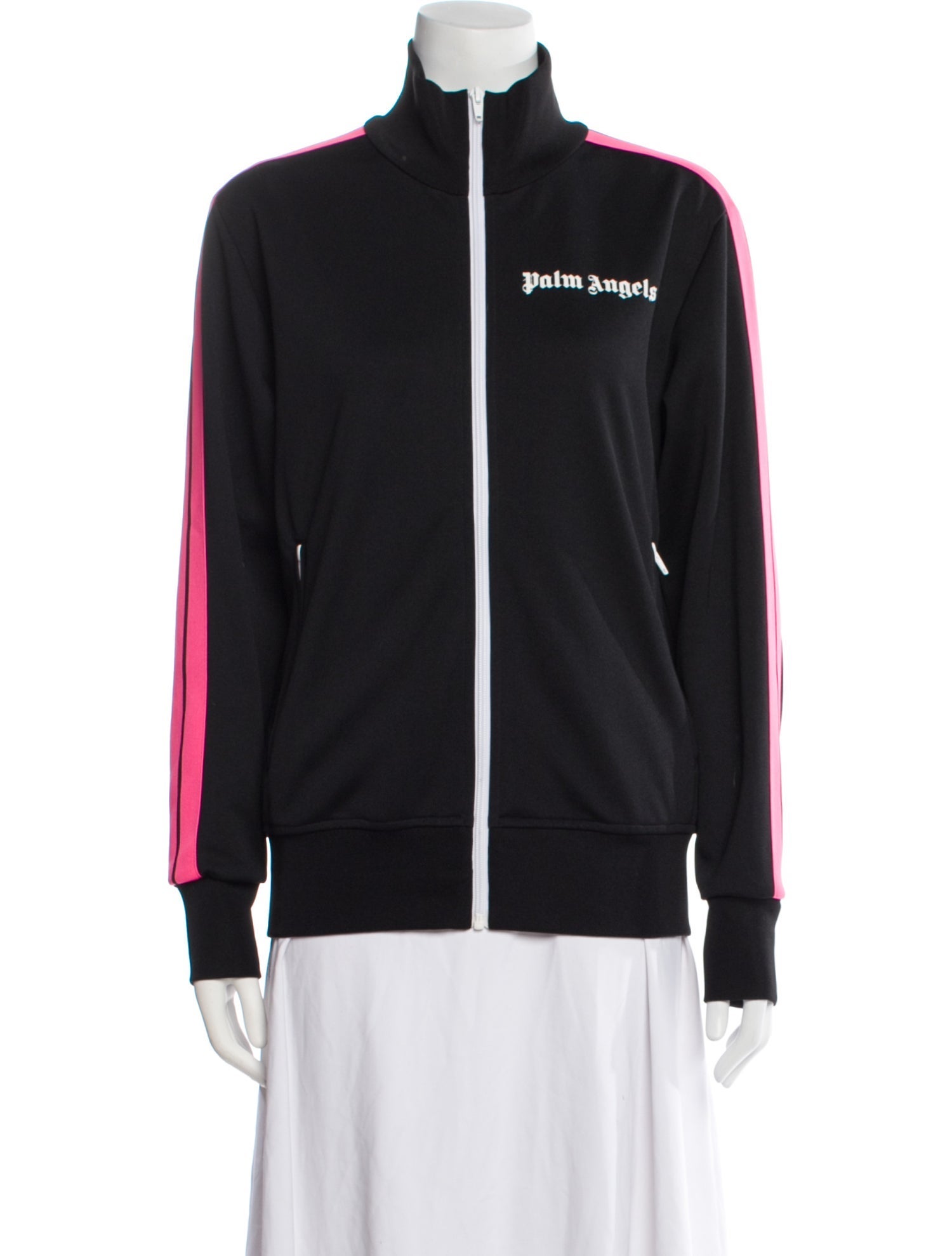 Palm Angels Striped Bomber Jacket