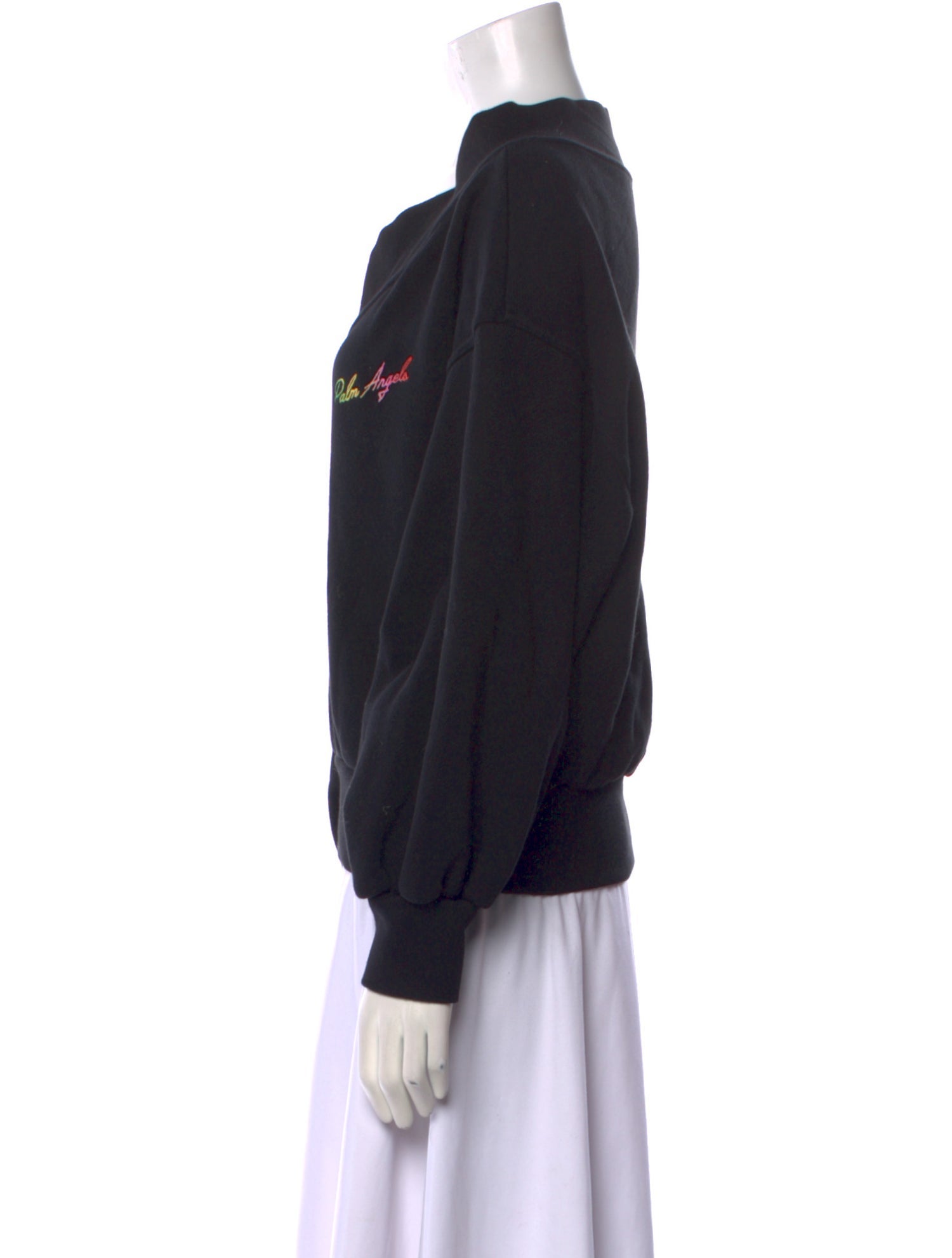 Palm Angels V-Neck Long Sleeve Sweatshirt