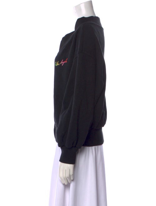 Palm Angels V-Neck Long Sleeve Sweatshirt