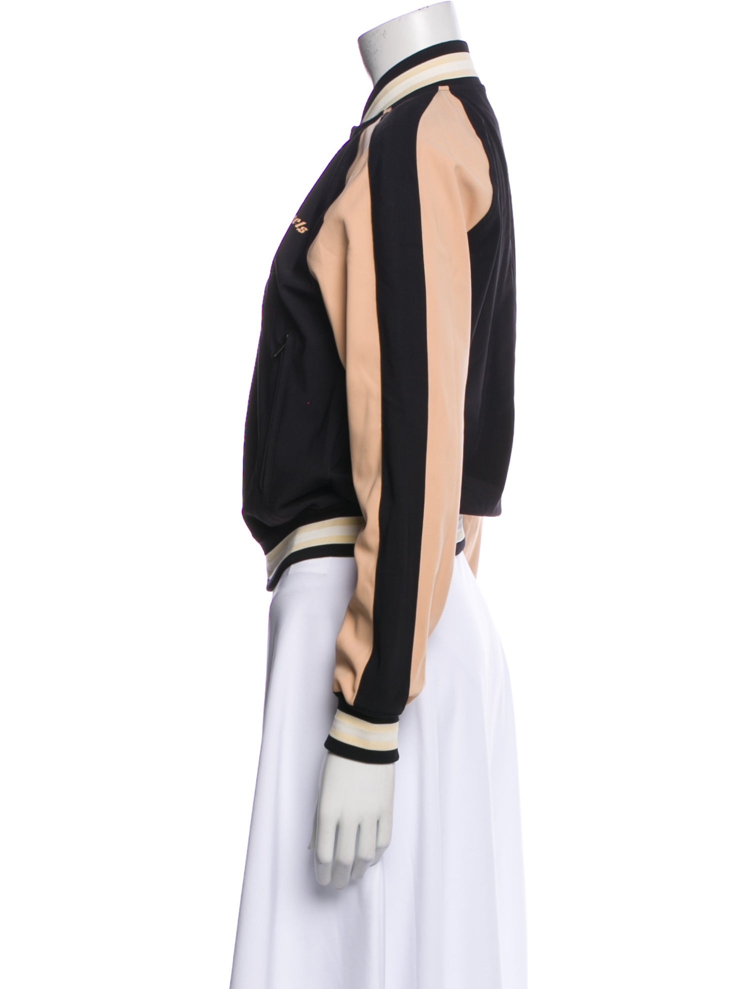 Palm Angels Colorblock Pattern Bomber Jacket