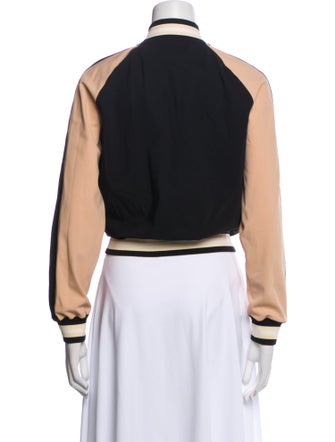 Palm Angels Colorblock Pattern Bomber Jacket