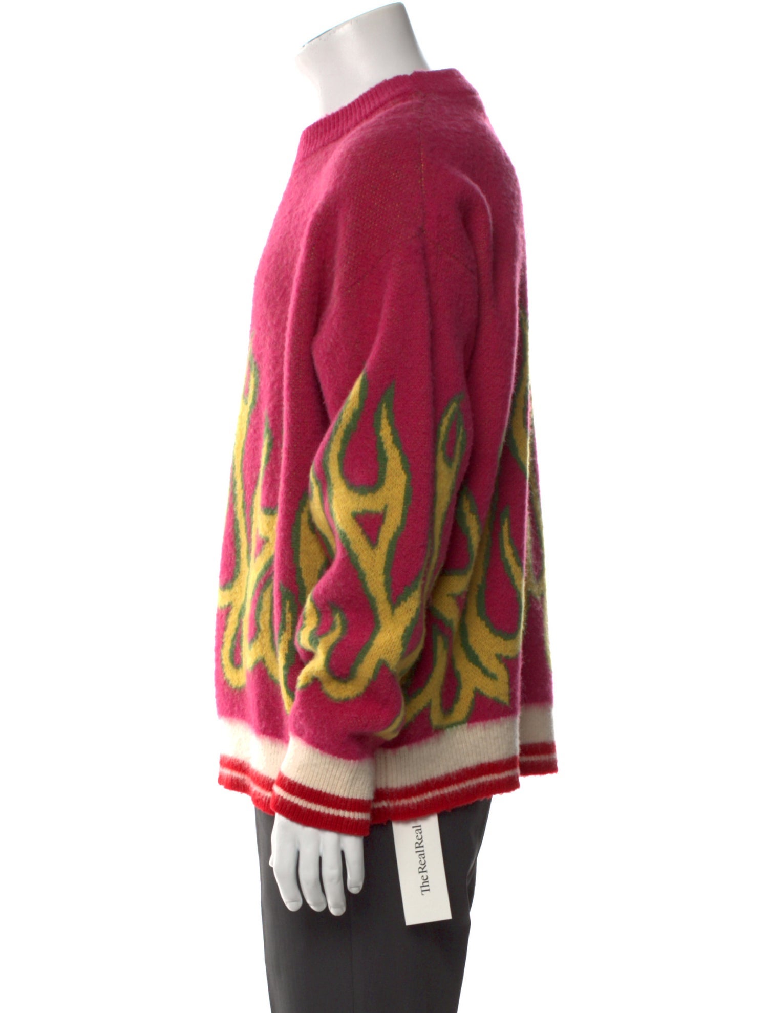 Palm Angels Virgin Wool Graphic Print Pullover