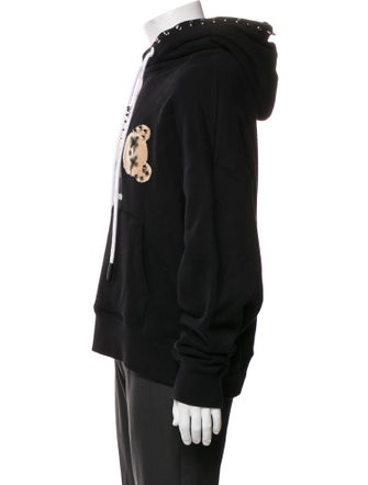 Palm Angels Graphic Print V-Neck Hoodie