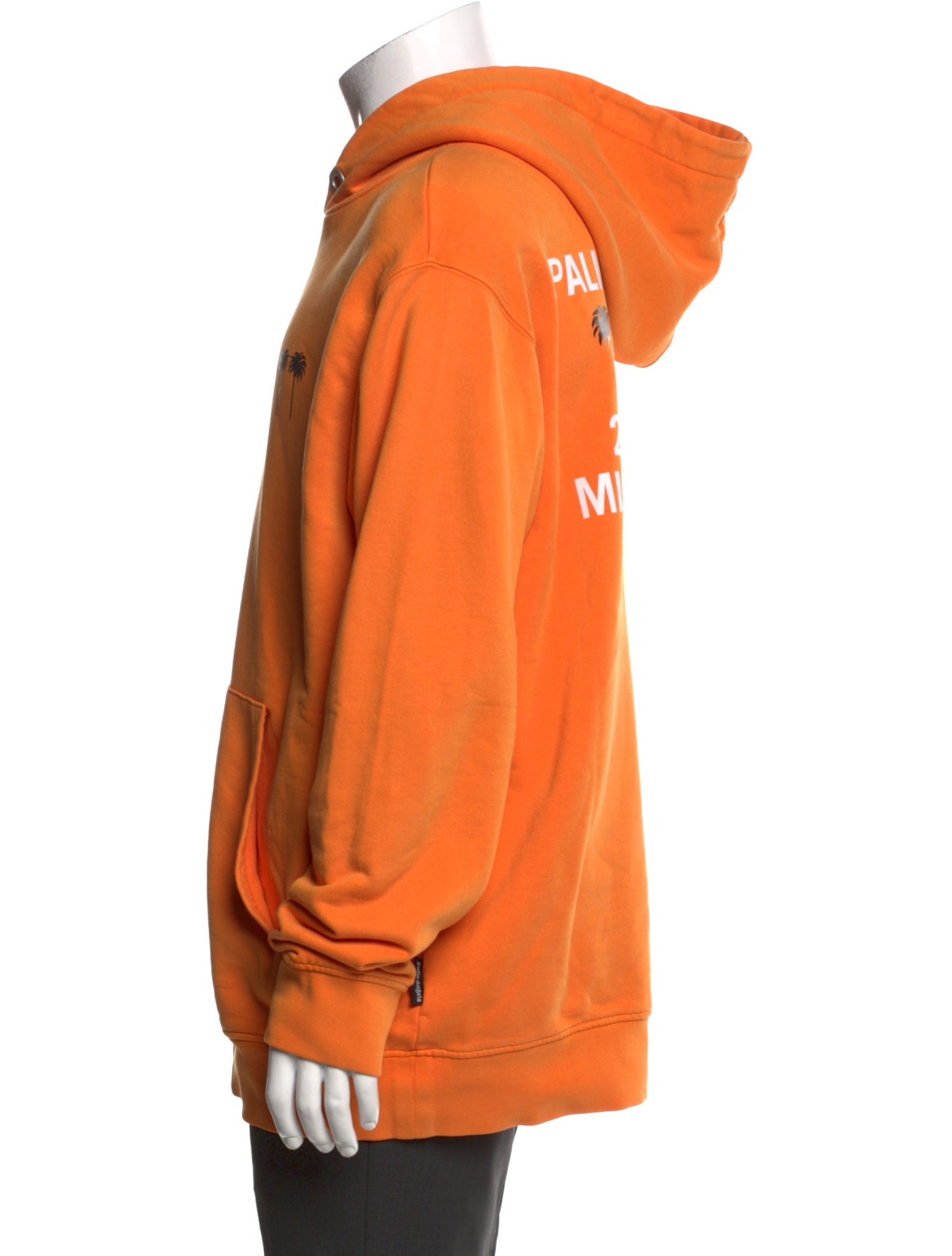 Palm Angels Graphic Print V-Neck Hoodie