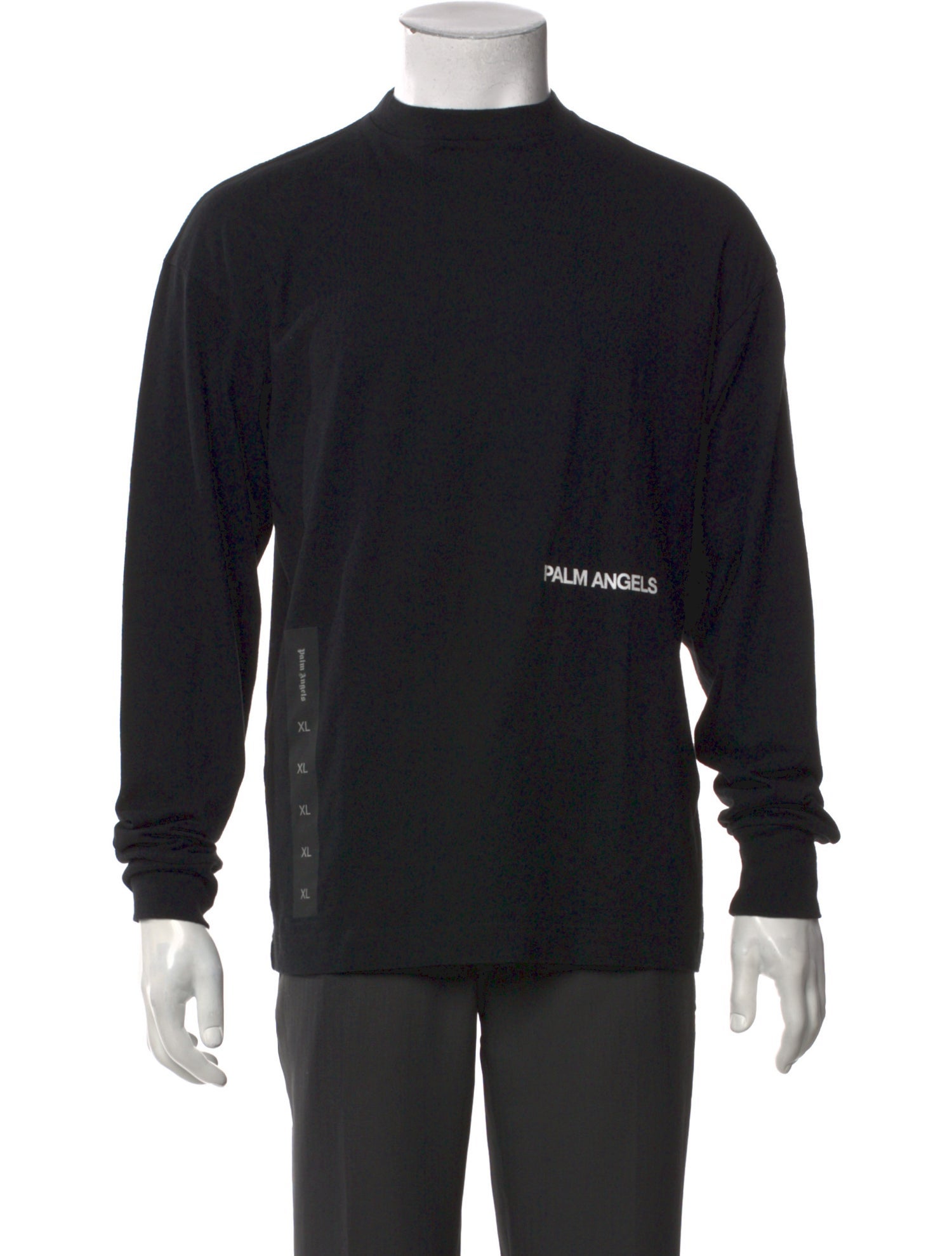 Palm Angels Graphic Print Mock Neck T-Shirt