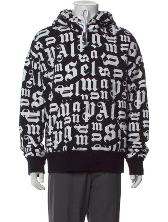 Palm Angels Printed Crew Neck Hoodie