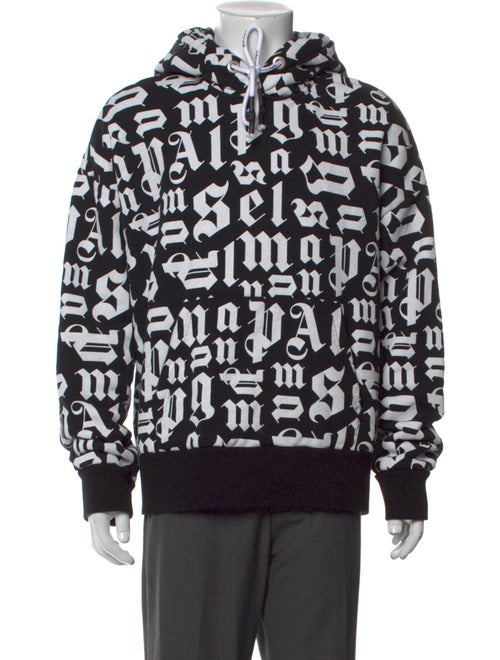 Palm Angels Printed Crew Neck Hoodie