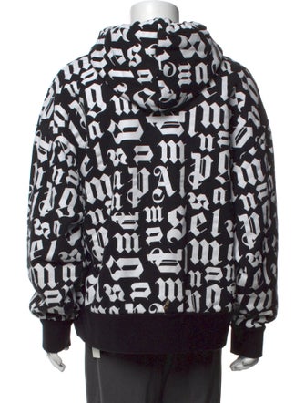 Palm Angels Printed Crew Neck Hoodie