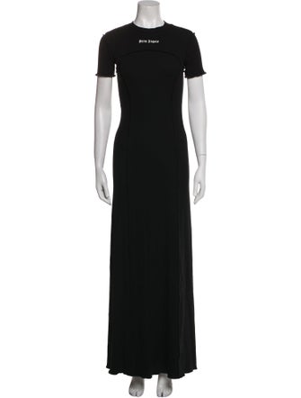 Palm Angels Crew Neck Long Dress