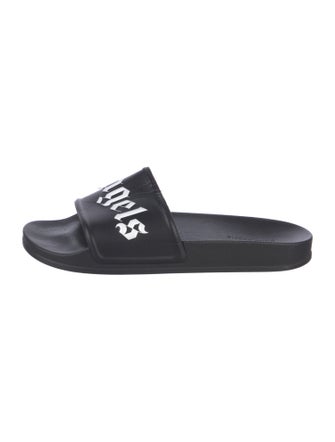 Palm Angels Rubber Graphic Print Slides