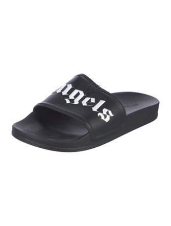 Palm Angels Rubber Graphic Print Slides