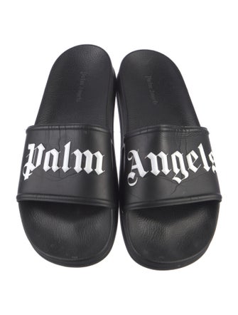 Palm Angels Rubber Graphic Print Slides
