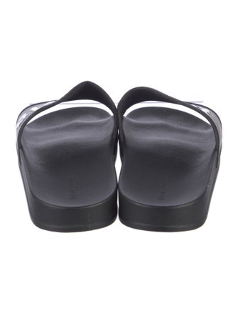 Palm Angels Rubber Graphic Print Slides