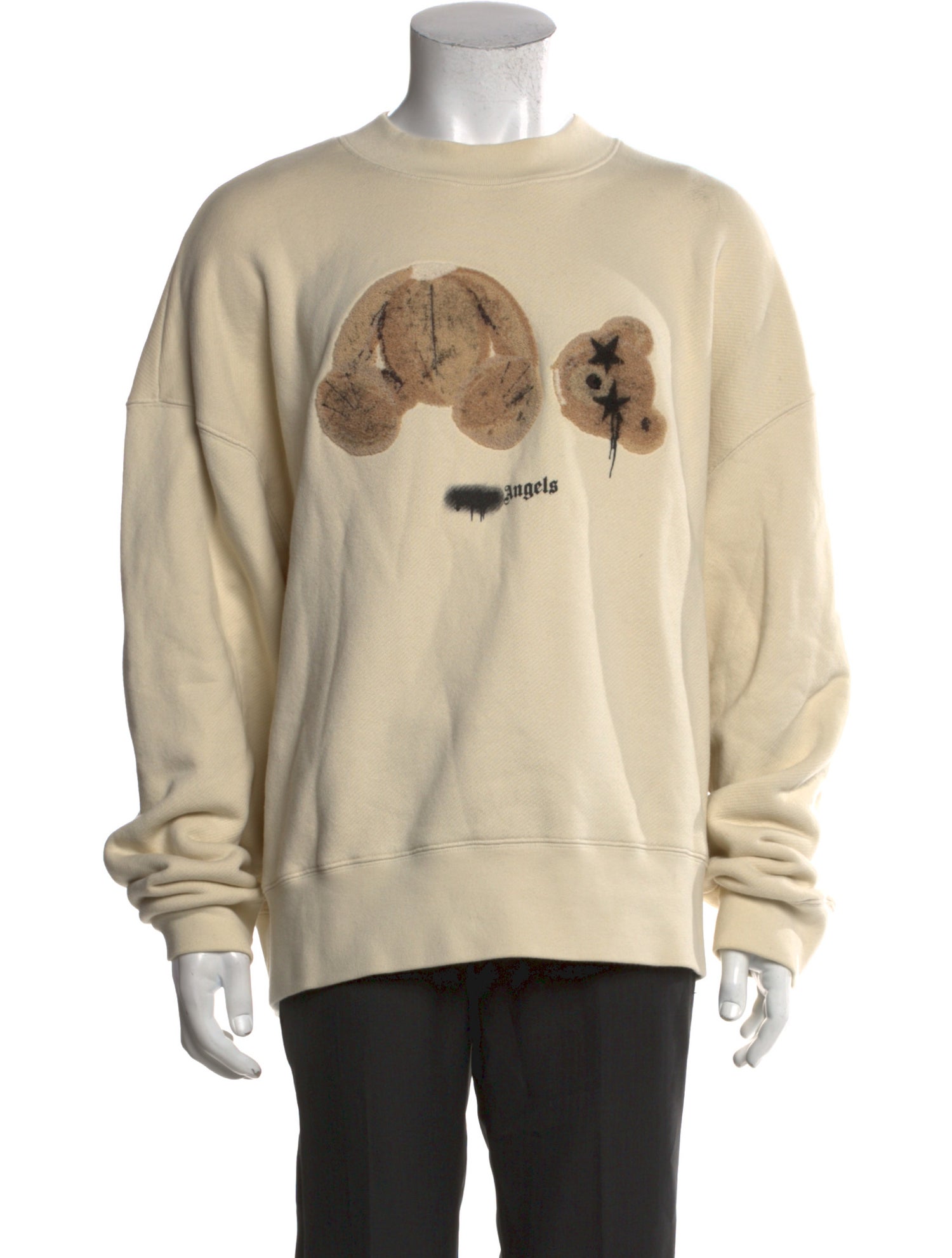 Palm Angels Graphic Print Crew Neck Pullover